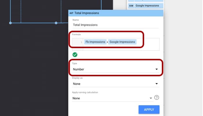 Screenshot Set formula of calculated field