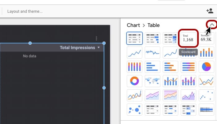 Screenshot Change chart type