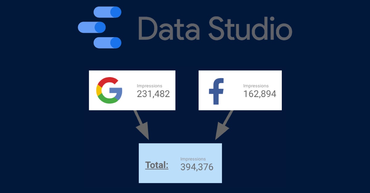 Combine two Data Sources with Google Data Studio